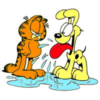 garfield and otis - Clip Art Library