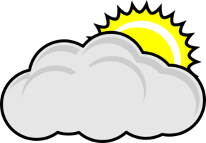 Mostly Cloudy Clipart 
