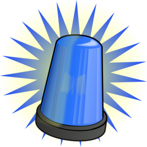 Blue Light Alarm Clip Art