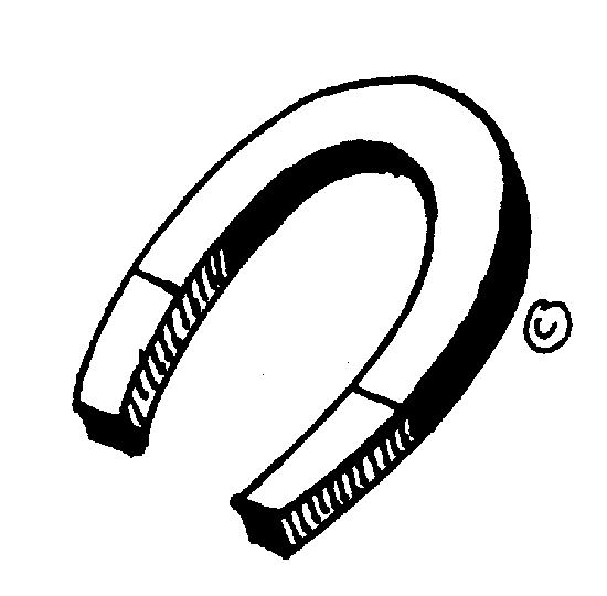 Black and White Magnet Clip Art - Black and White Magnet Vector Image