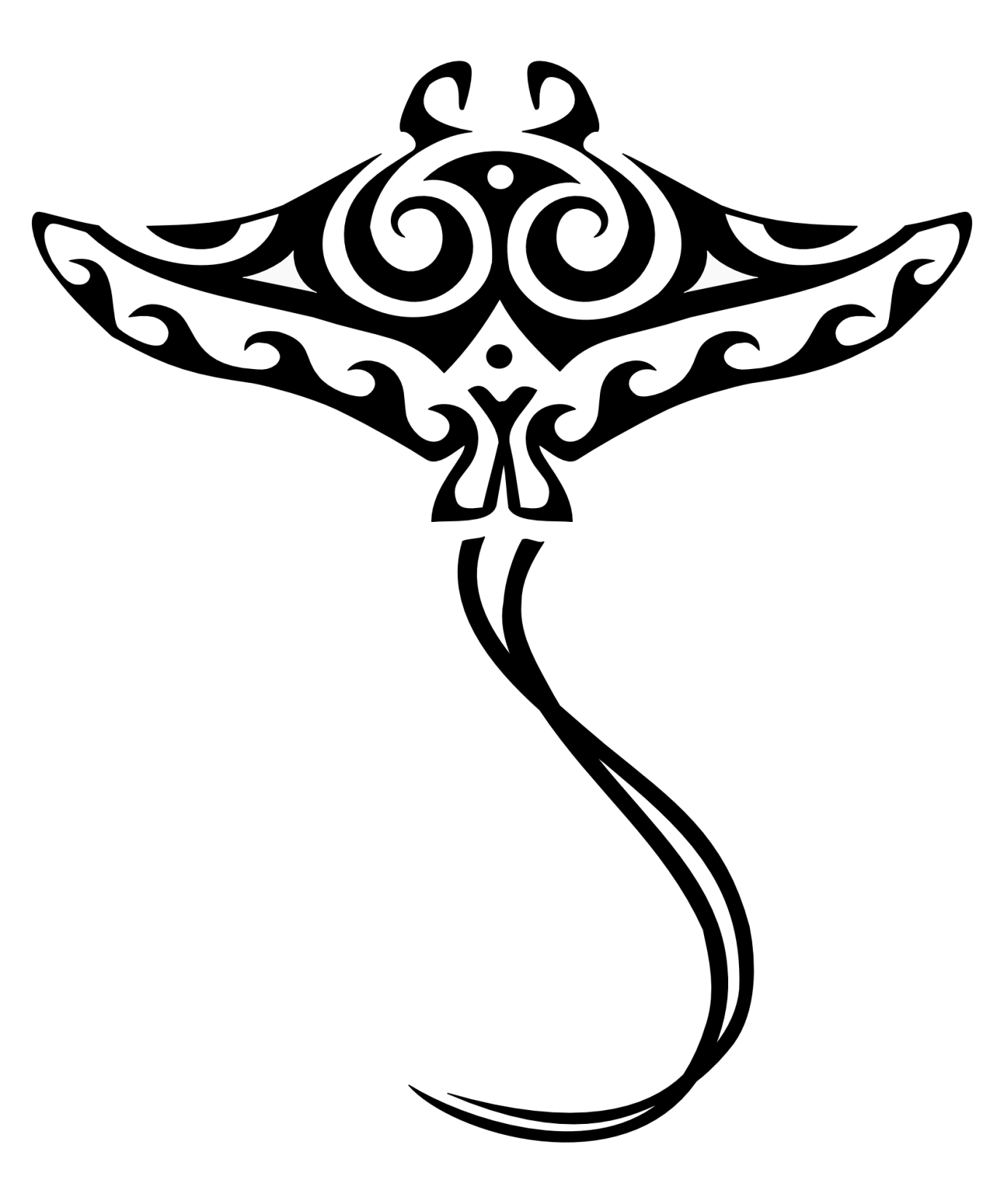 Tribal Stingray Tattoo - Tattoo Ideas and Designs | Tattoos.ai