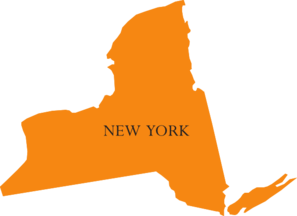 State Of New York Map Clip Art 