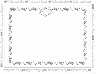 Printable Floral Border Template for Mother’s Day or Special Occasions