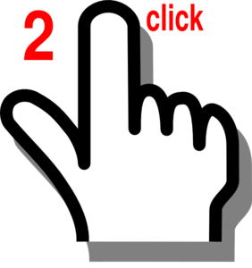Finger Double Click Clip Art 