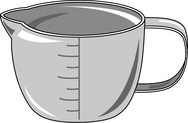 Measuring Cup Of Water Clipart 