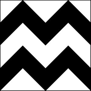 Black and White Chevron Pattern - Bold Geometric Background Design