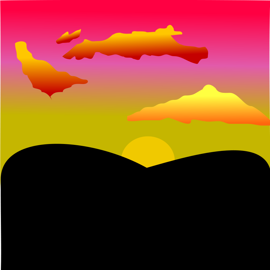 Shutdown Sunset Clipart, vector clip art online, royalty free 
