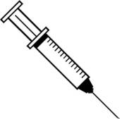 injection black and white clipart