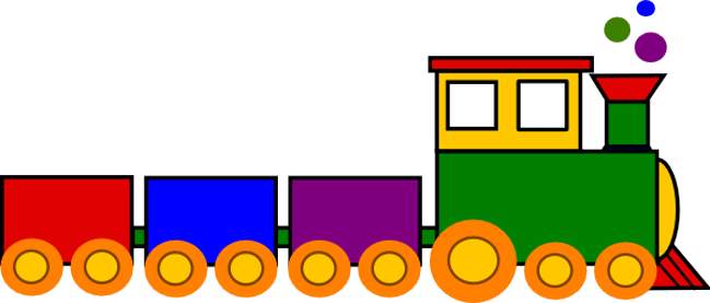 Colorful Cartoon Train for Kids - Free Illustration & Educational Use
