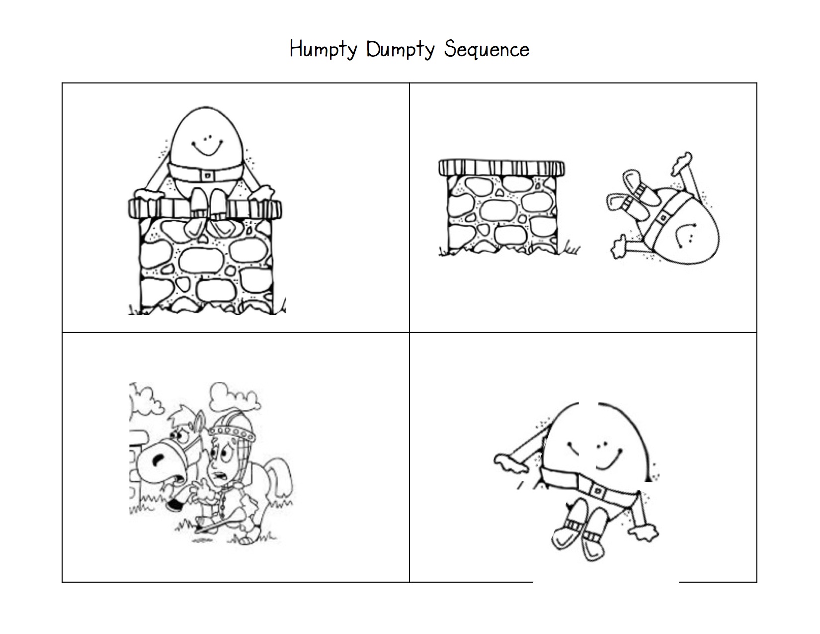 Free story sequencing coloring pages