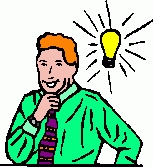 person having an idea - Clip Art Library