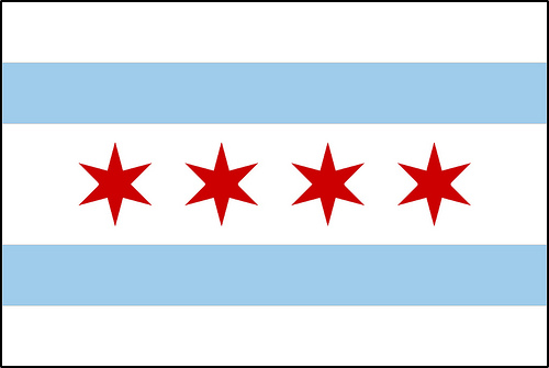 Chicago Flag Tattoo 