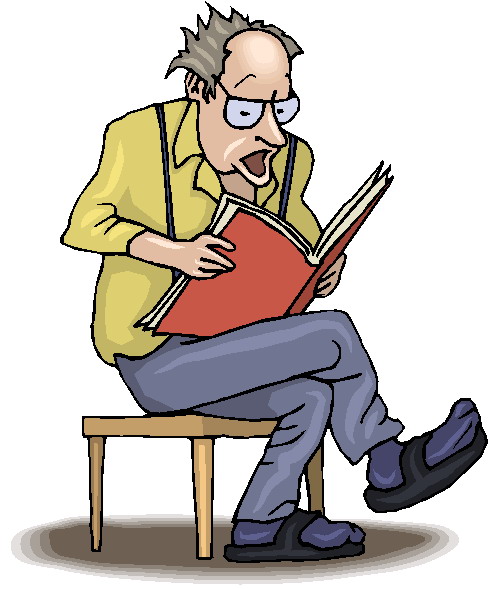 Adults Reading Free Clipart 