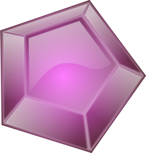 Purple Gemstone Icon - High-Quality Vector Graphic for UI & Gaming