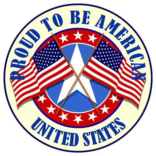 Patriotic American Clipart: God Bless America 
