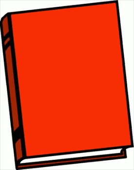 A bright red hardcover book with a plain cover, shown at an angle against a white background.