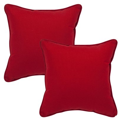 Red Velvet Throw Pillows - Set of 2 for Modern Home Decor