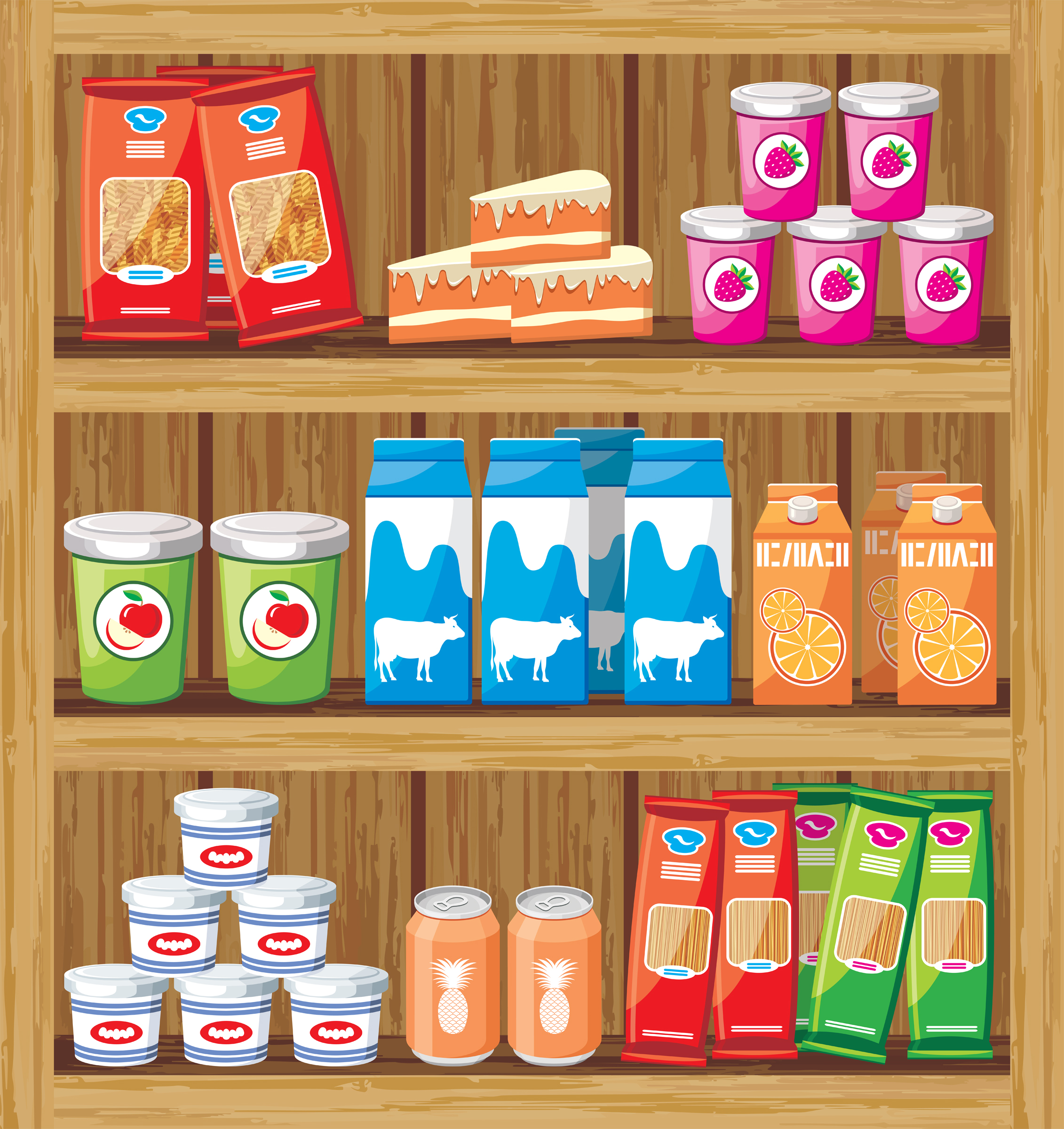 Grocery Store Shelf Clipart Clip Art Library