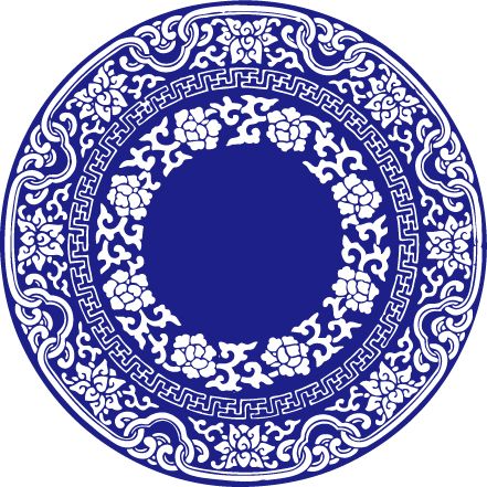 China Wind Vector Blue and White Porcelain, Vector Files