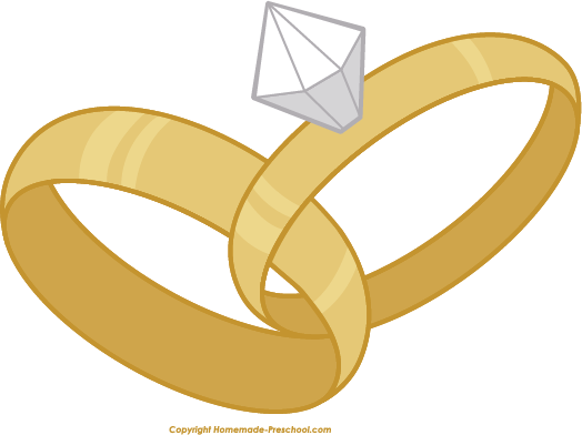 Wedding rings clip art clipart image 