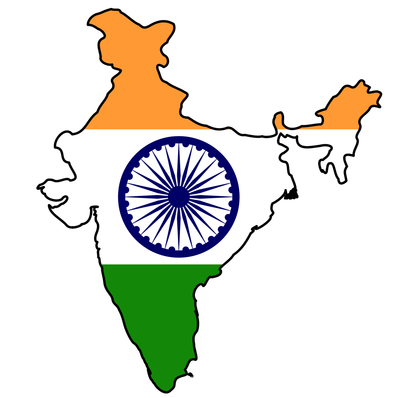 India Map Clip Art 