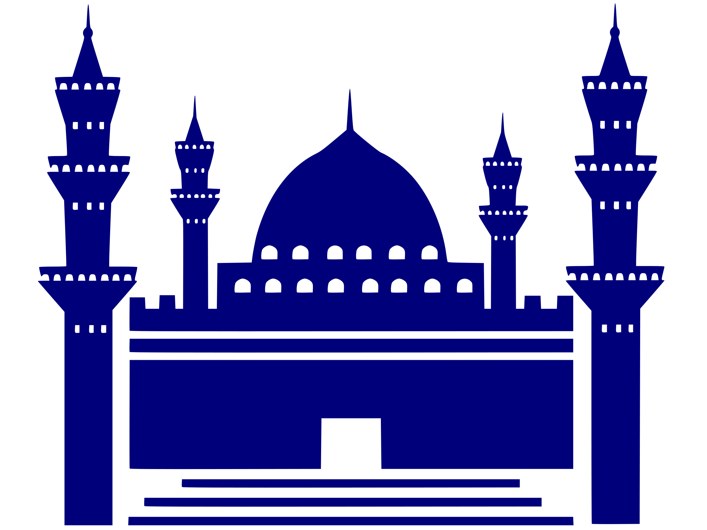 Mosque islamic logo Royalty Free Vector Image - VectorStock