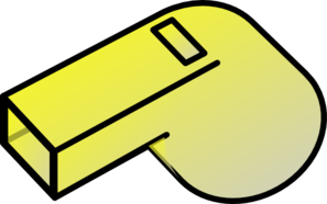 Yellow Whistle Icon - Free Vector Illustration for Sports & Safety Sites