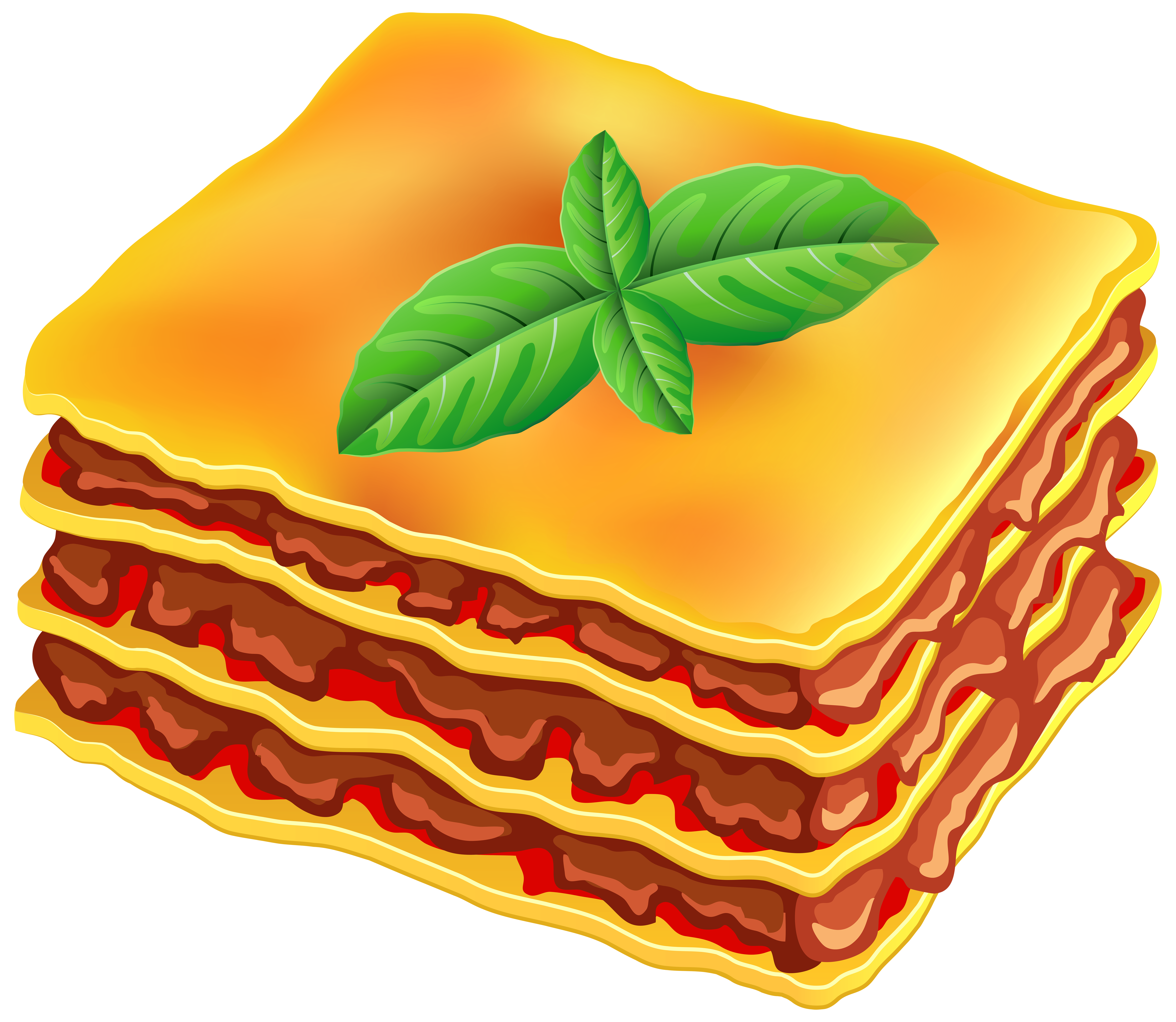Lasagna Transparent PNG Clip Art Image 
