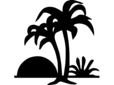 Palm Tree Sunset Clipart 