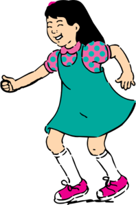Girl Standing Clip Art 