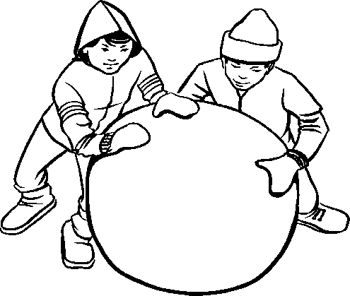 Kids Building a Snowman - Winter Fun Activity for Families