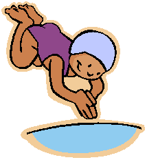 Kids Swimming Dive Illustration - Safe Water Play for Children