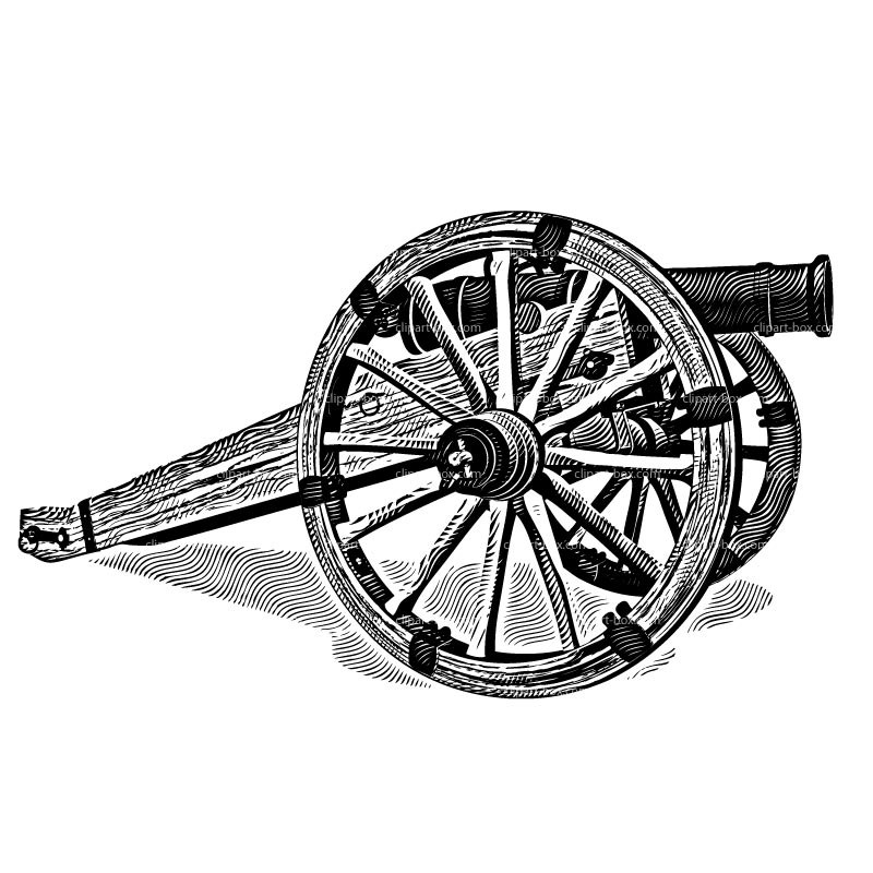 cannon etching - Clip Art Library