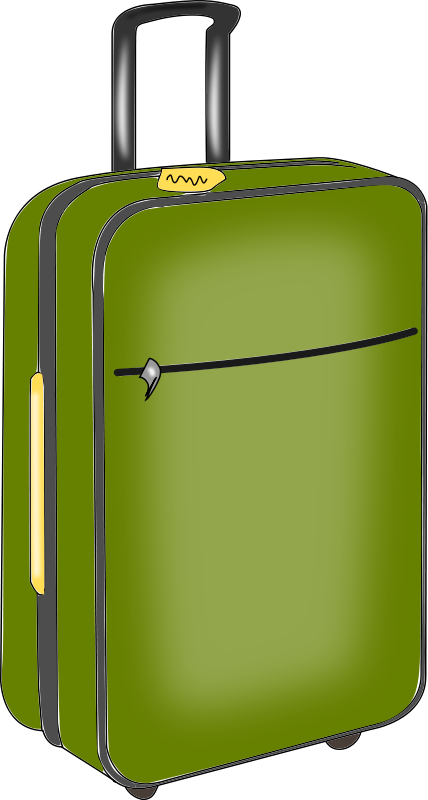 traveling suitcase clipart