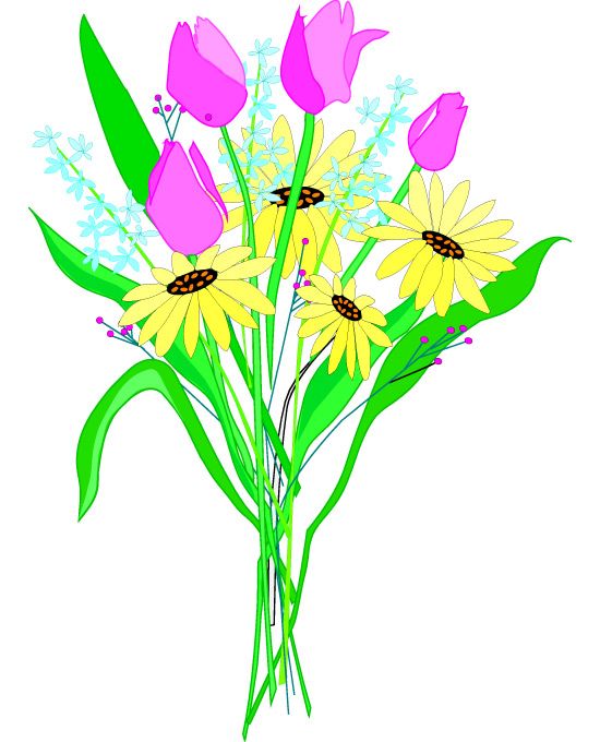Free image of flower bouquets free flower clip art victorian 