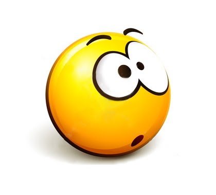Bright yellow cartoon emoji with wide eyes, raised eyebrow, and open mouth expressing surprise or curiosity.