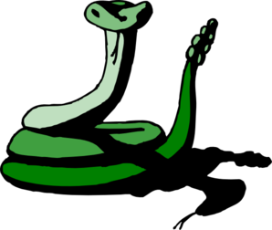 Green Cobra Illustration - Bold Snake Art for Design & Education