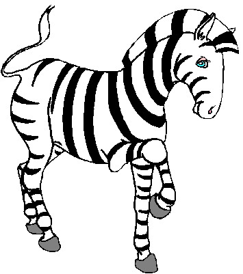 Playful Zebra Illustration for Kids’ Educational Content