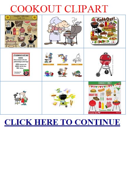 Free Cookout Clipart for Summer Barbecues & Party Designs