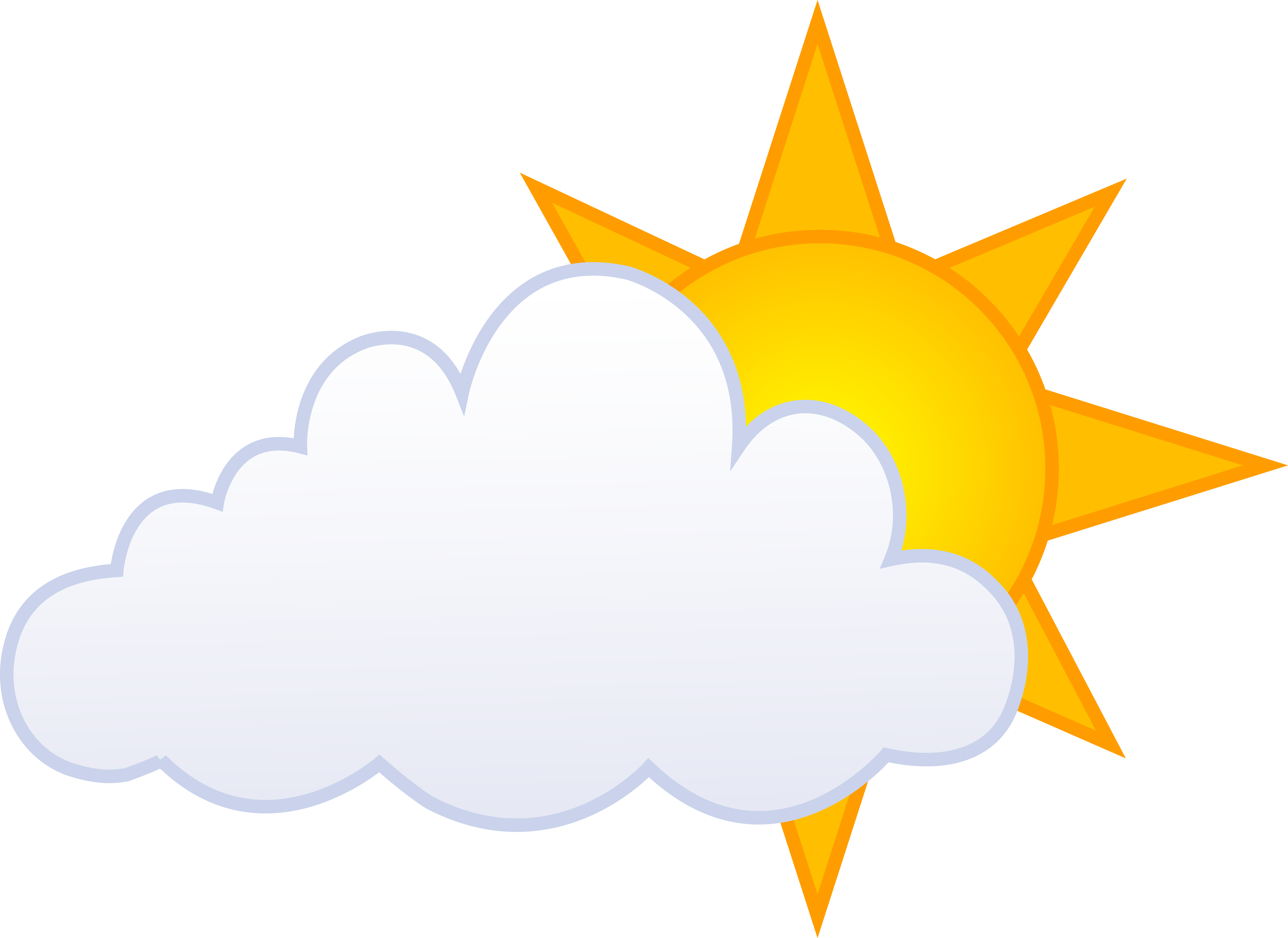 Partly Cloudy Weather Icon - Free SVG & PNG Download