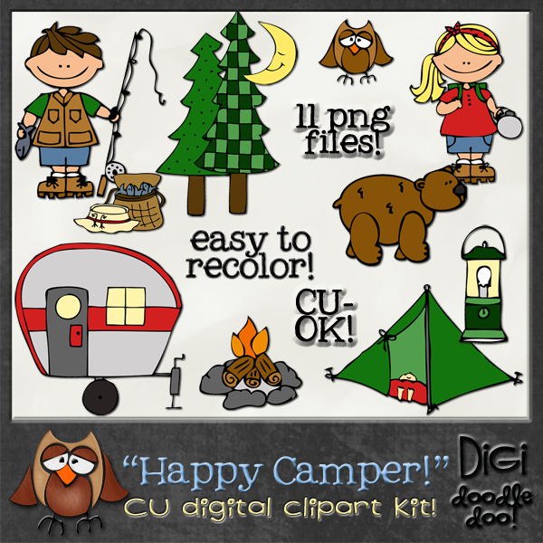 Happy Camper Clipart 
