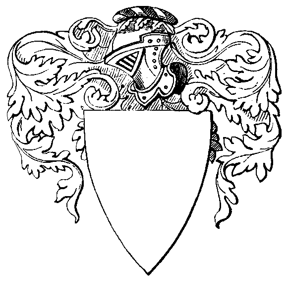 Classic Heraldic Crest Template - Blank Shield Design for Custom Coats of Arms