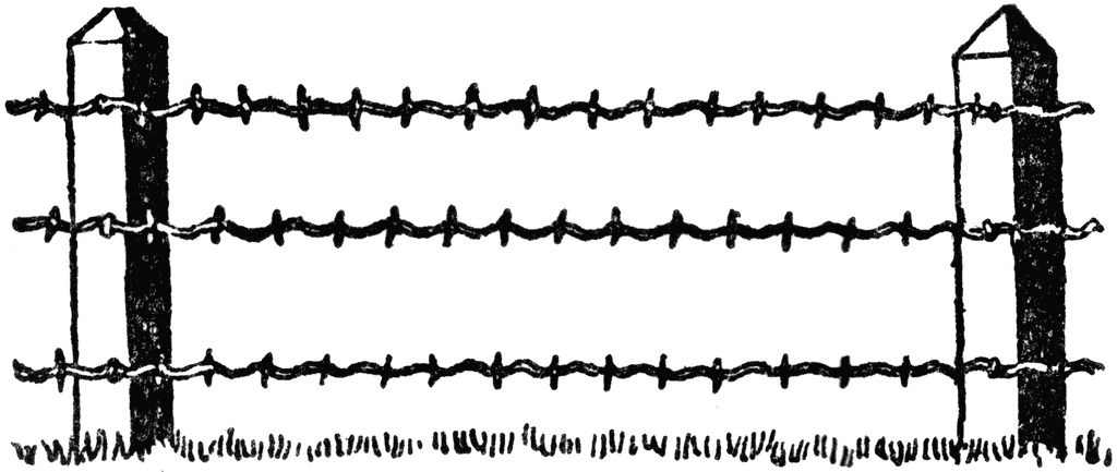Barbed Wire Fence Clipart 