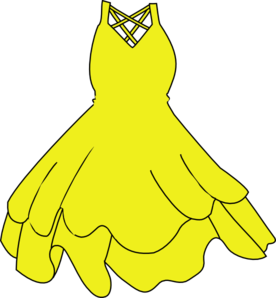 Yellow Dress Clip Art 