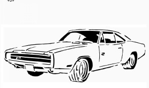 Dodge Charger Coloring Page 
