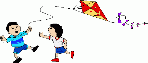 Kids Flying a Kite - Outdoor Fun and Childhood Joy