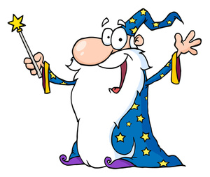 Magician wizard clipart image people cartoon wizard in sorcerer 