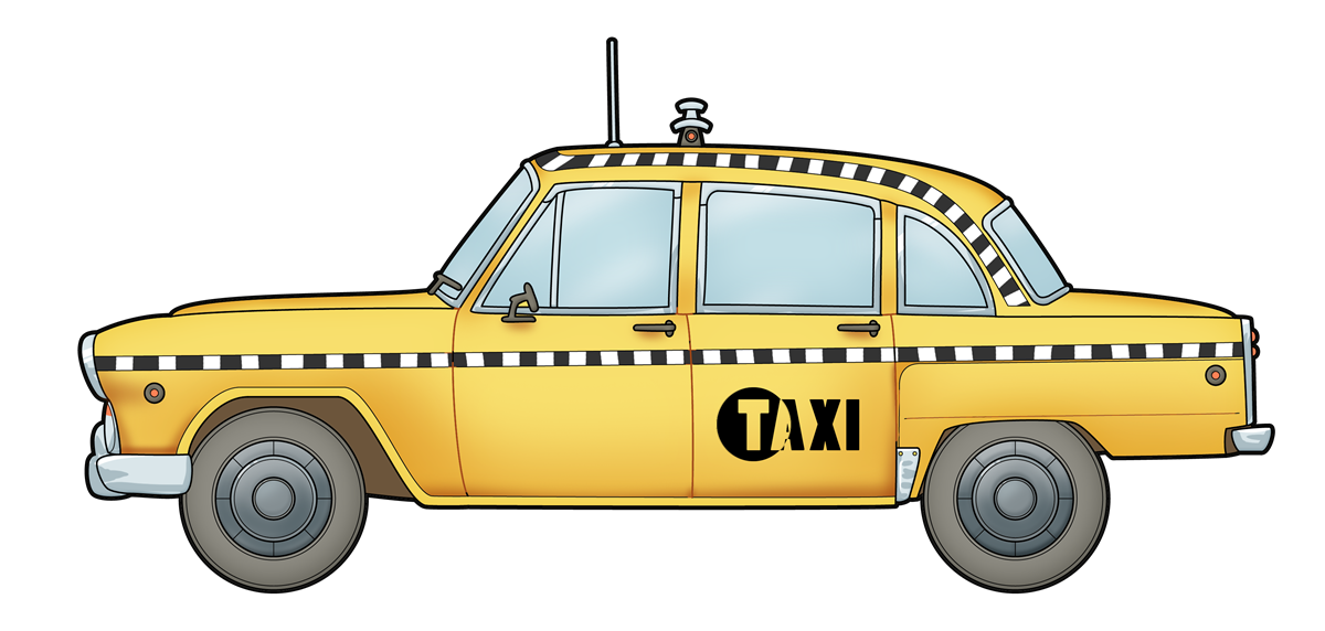 Free to Use &, Public Domain Taxi Clip Art 