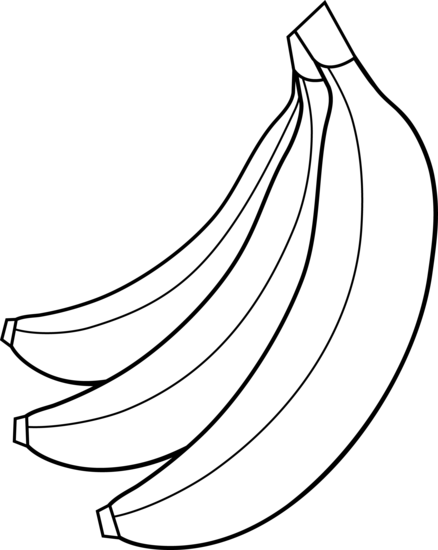 Banana bunch clipart 