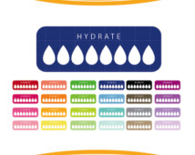 Hydration Tracker Chart - Visual Water Intake Monitoring Tool